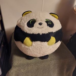 Stuffed round panda